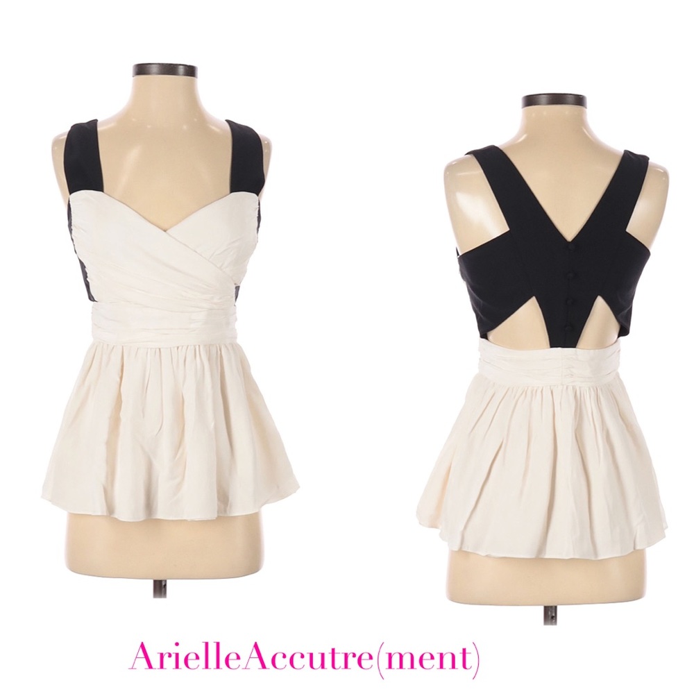 Black & White Peplum top